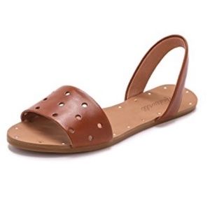 Madewell Abbi Holepunch Slingback Sandals - EUC